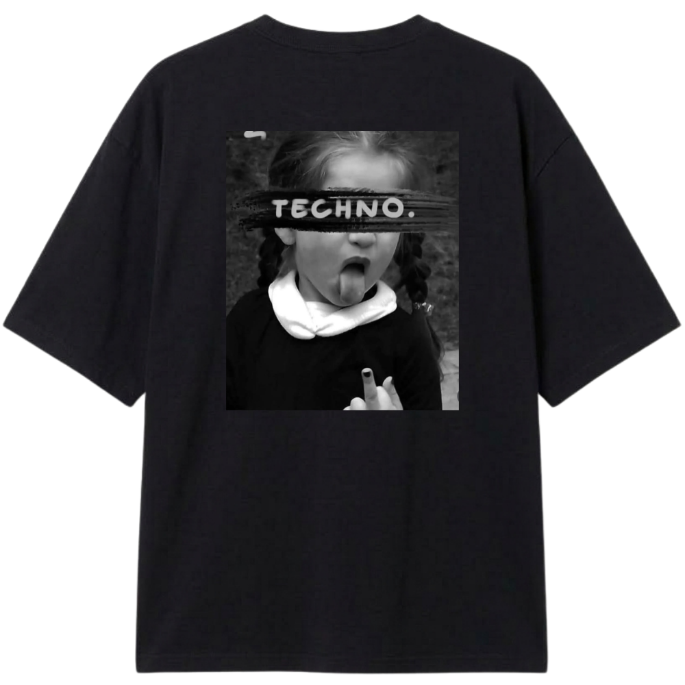 "ONLY TECHNO" Camiseta Oversized Classic