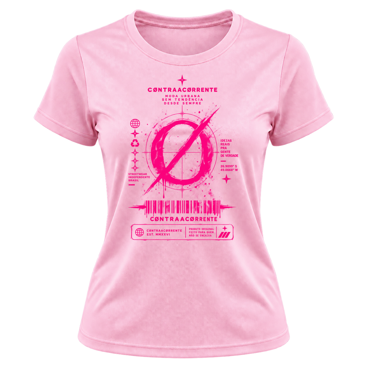 "Dryfit Feminina Basic #040 - CØNTRAACØRRENTE" Camiseta Dryfit Feminina Basic