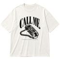 "DROP 001 ▪ CALL ME | OFF WHITE" Oversized Premium 96% algodão 4% Elastano