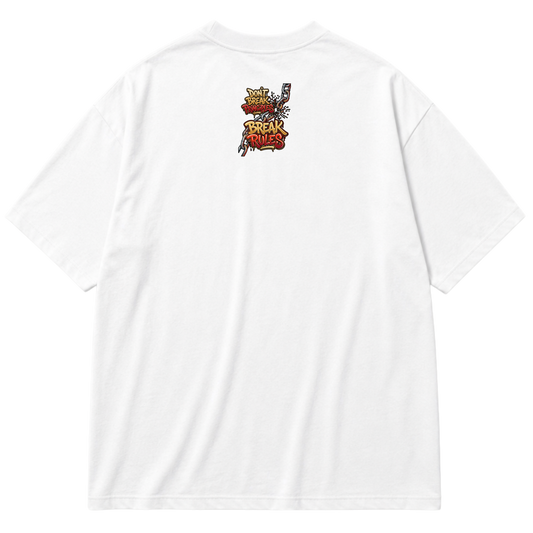 "Produto #004 Oversized DON’T BREAK PRINCIPLES BREAK RULES" Oversized Premium 96% algodão 4% Elastano