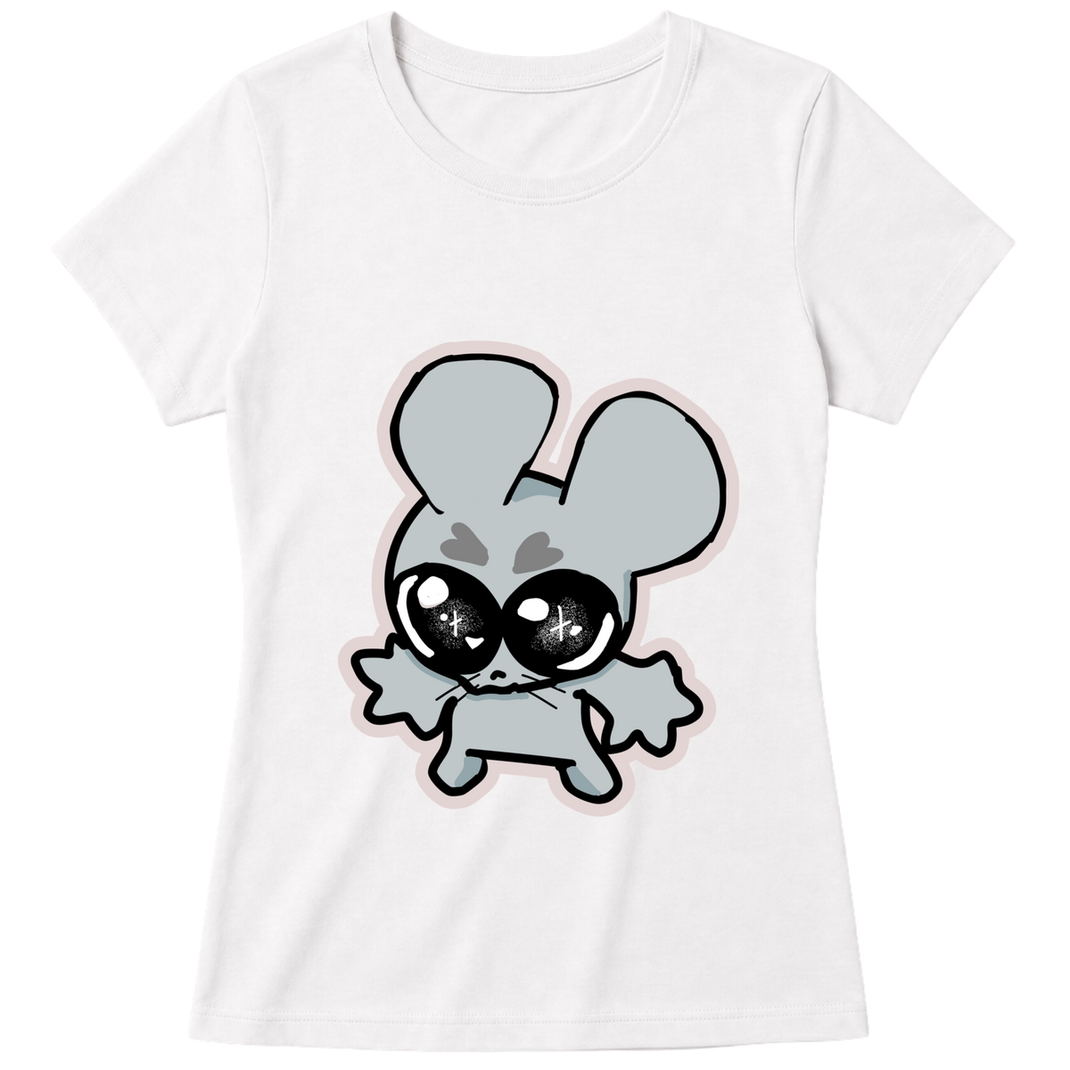 "Baby Look Classic Ratito – Camiseta Feminina Estampada Fofa" Blusa Baby Look
