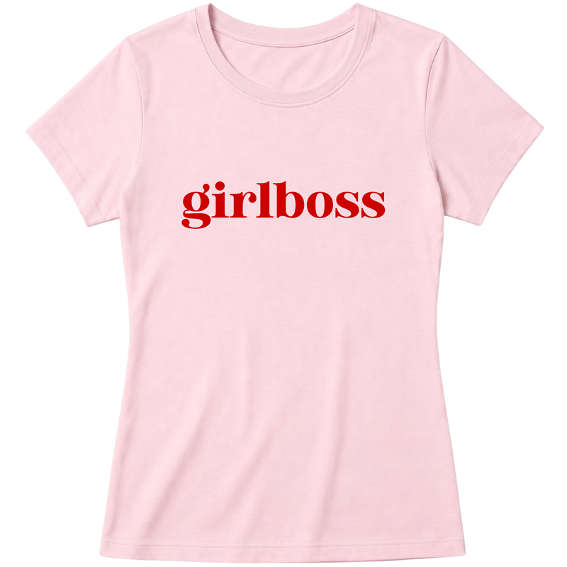 "Girlboss" Blusa Baby Look