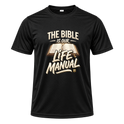 "Produto #017 Camisa: THE BIBLE IS OUR LIFE MANUAL" Camiseta Dryfit Masculina Basic