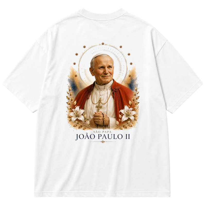 "Oversized - São João Paulo II" Oversized Premium 96% algodão 4% Elastano