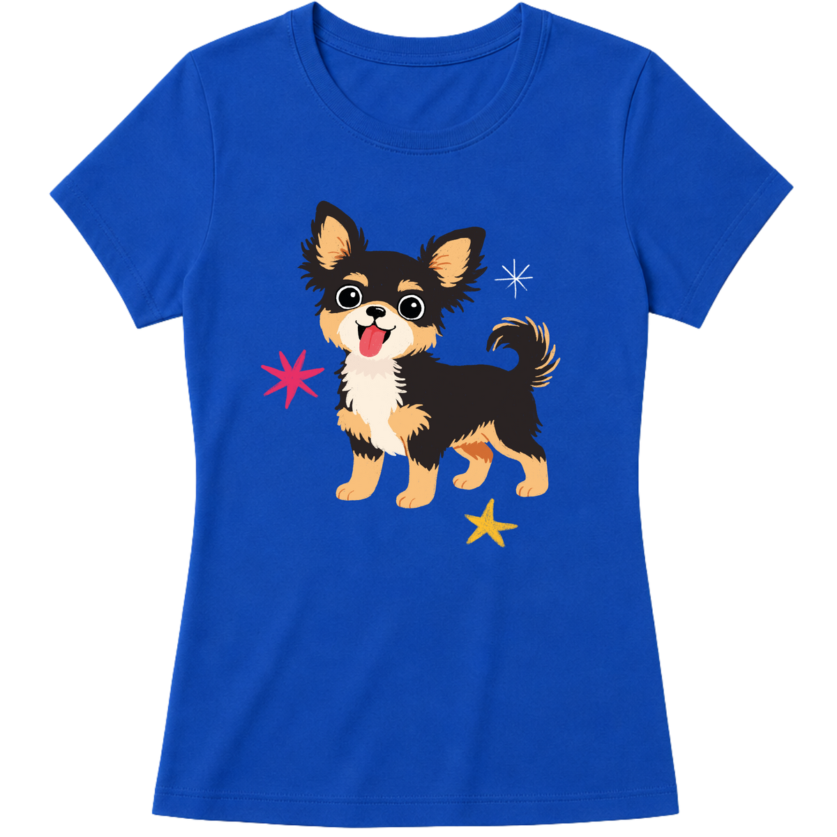 "Chihuahua de pelo longo" Blusa Baby Look