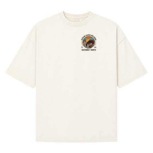 "Oversized QUEM ME GUARDA MASC" Camiseta Oversized Suedine 220g