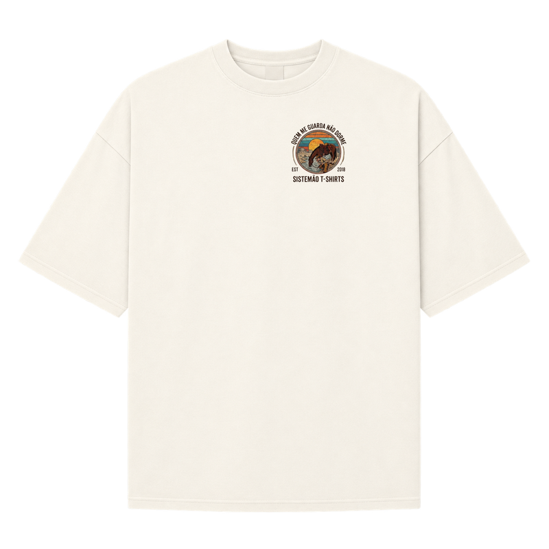 "Oversized QUEM ME GUARDA MASC" Camiseta Oversized Suedine 220g