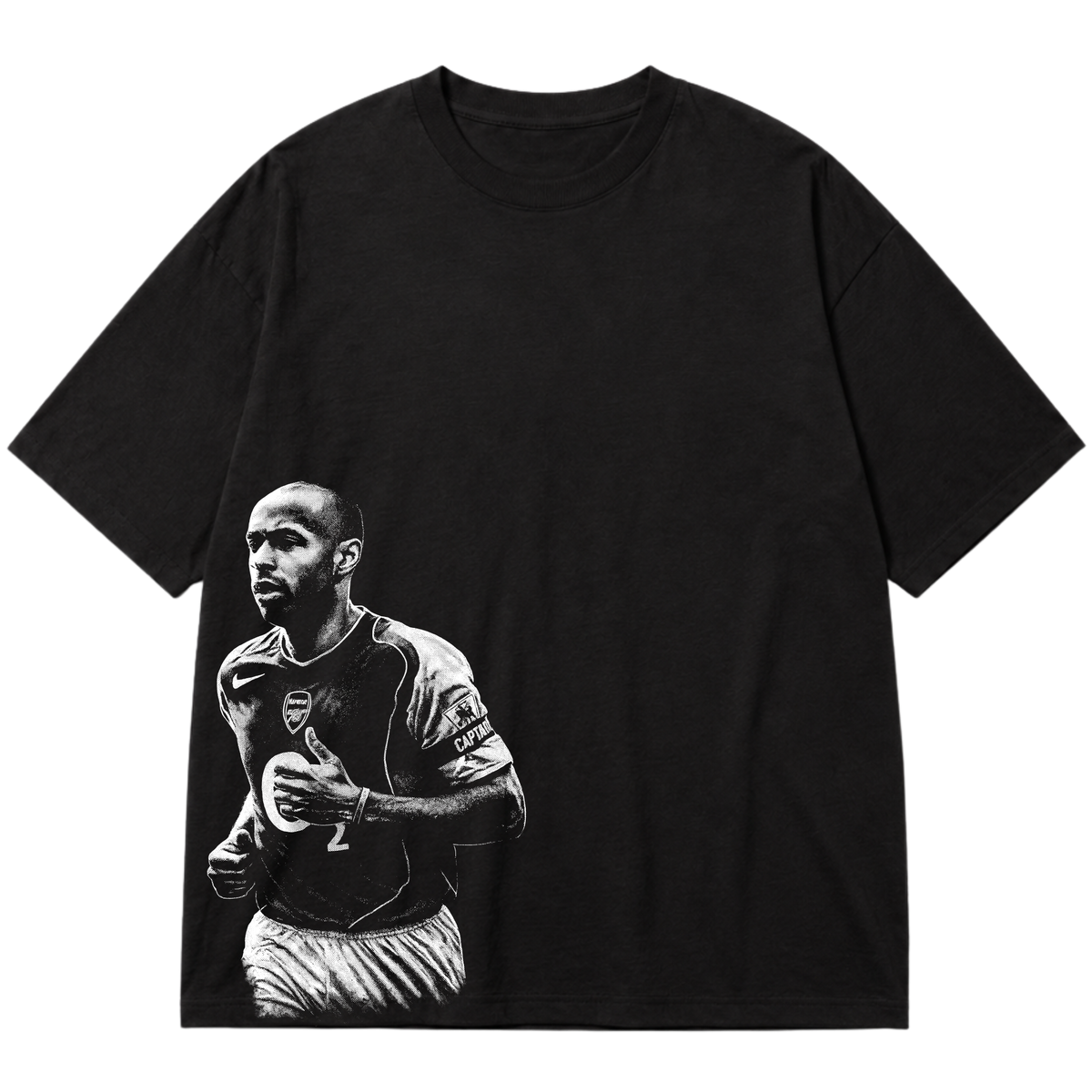 "Ícone dos gramados, eternizado no streetwear." Oversized Premium 96% algodão 4% Elastano