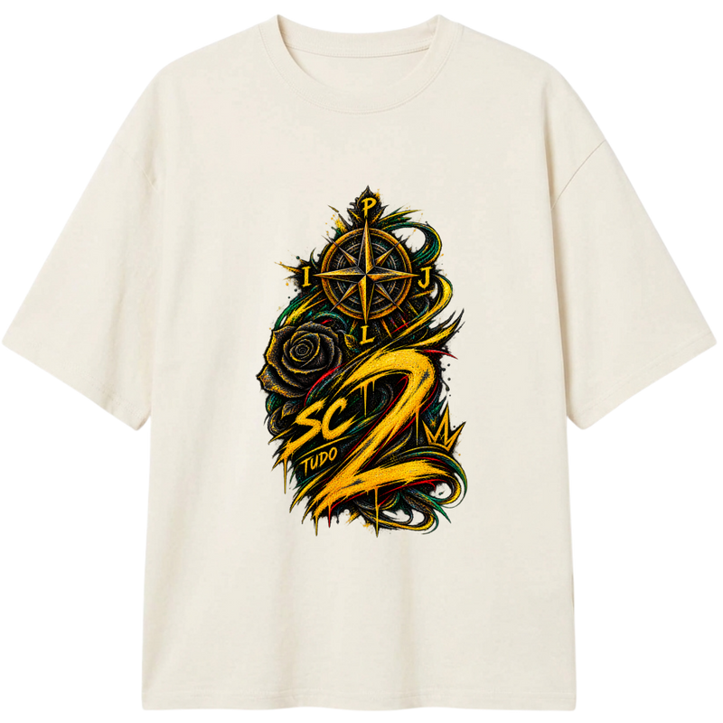 "Oversized Classic #016 - CØNTRAACØRRENTE" Camiseta Oversized Classic