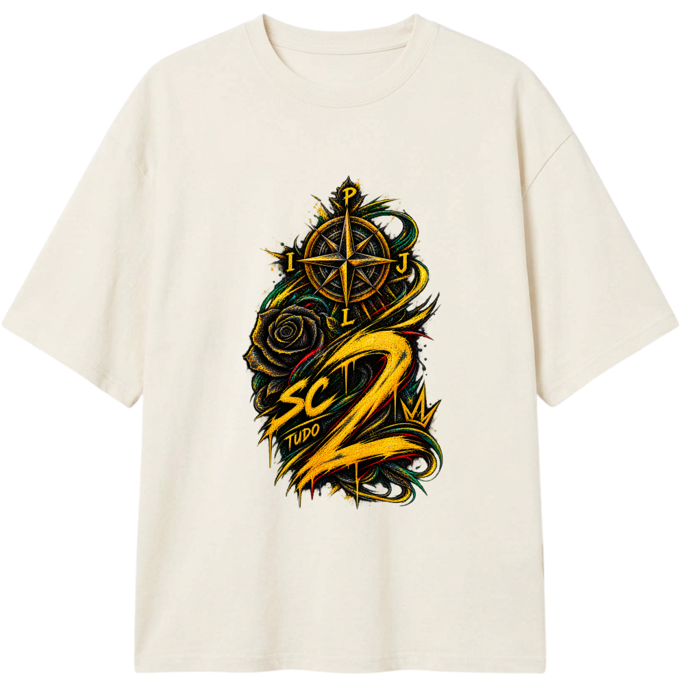"Oversized Classic #016 - CØNTRAACØRRENTE" Camiseta Oversized Classic