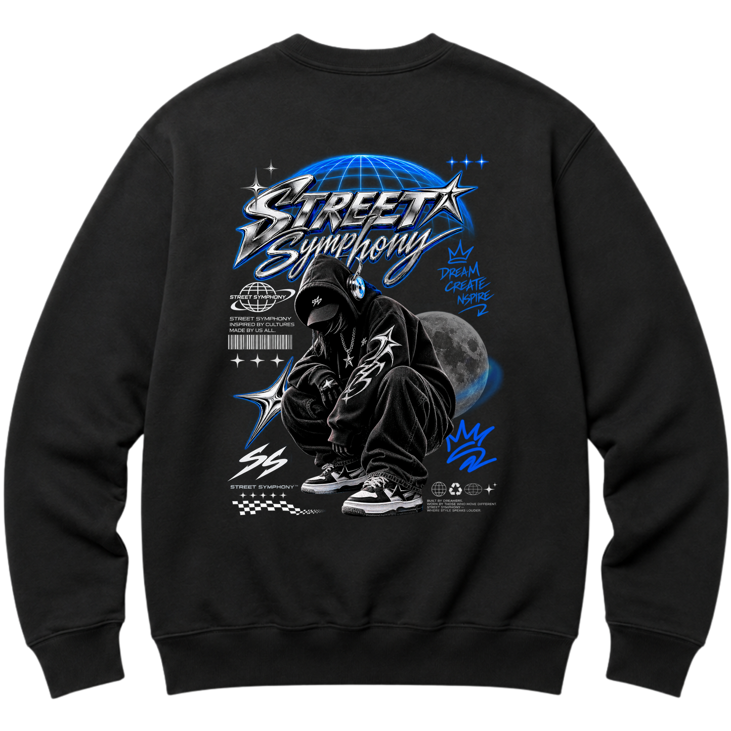 "Moletom Crewneck Deep Space - Street Symp" Blusão Moletom