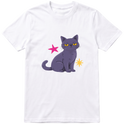 "Gata cinza" Camiseta Básica Unissex