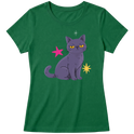 "Gata cinza" Blusa Baby Look