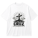 "Camiseta Até a Cruz- Uma vida marcada pela Cruz" Oversized Premium 96% algodão 4% Elastano