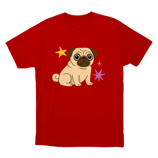 "Pug" Camiseta Básica Unissex