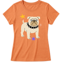 "Bulldog" Blusa Baby Look