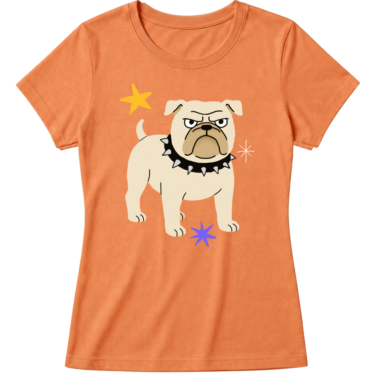 "Bulldog" Blusa Baby Look
