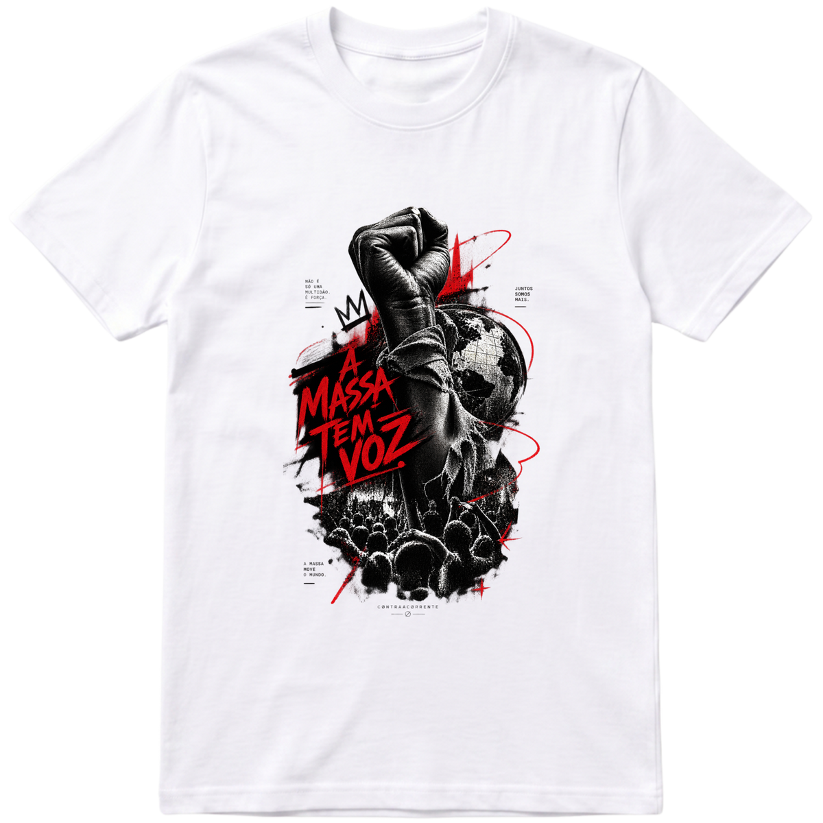 "Regular Essential #034 - CØNTRAACØRRENTE" Camiseta Premium Unissex Bunker Studios