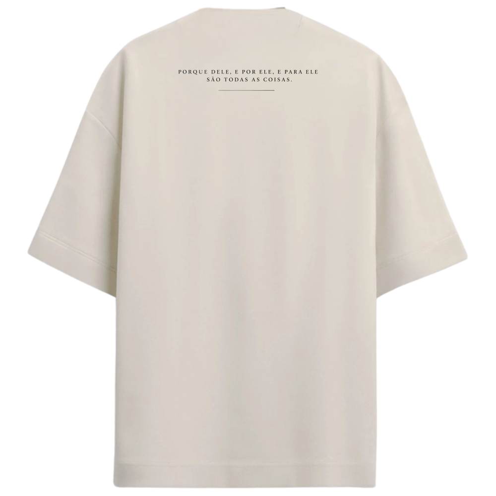 "romanos 11:36" Camiseta Oversized Premium