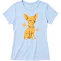 "Chihuahua de pelo curto" Blusa Baby Look