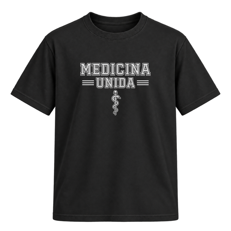"Medicina Unida" Camiseta Regular Suedine