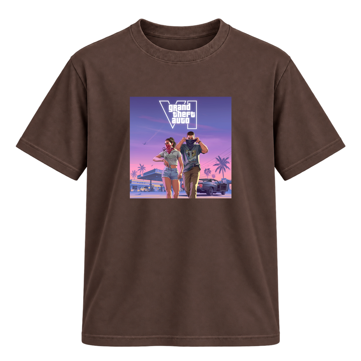 "VI.CE CITY THEMES" Camiseta Regular Suedine