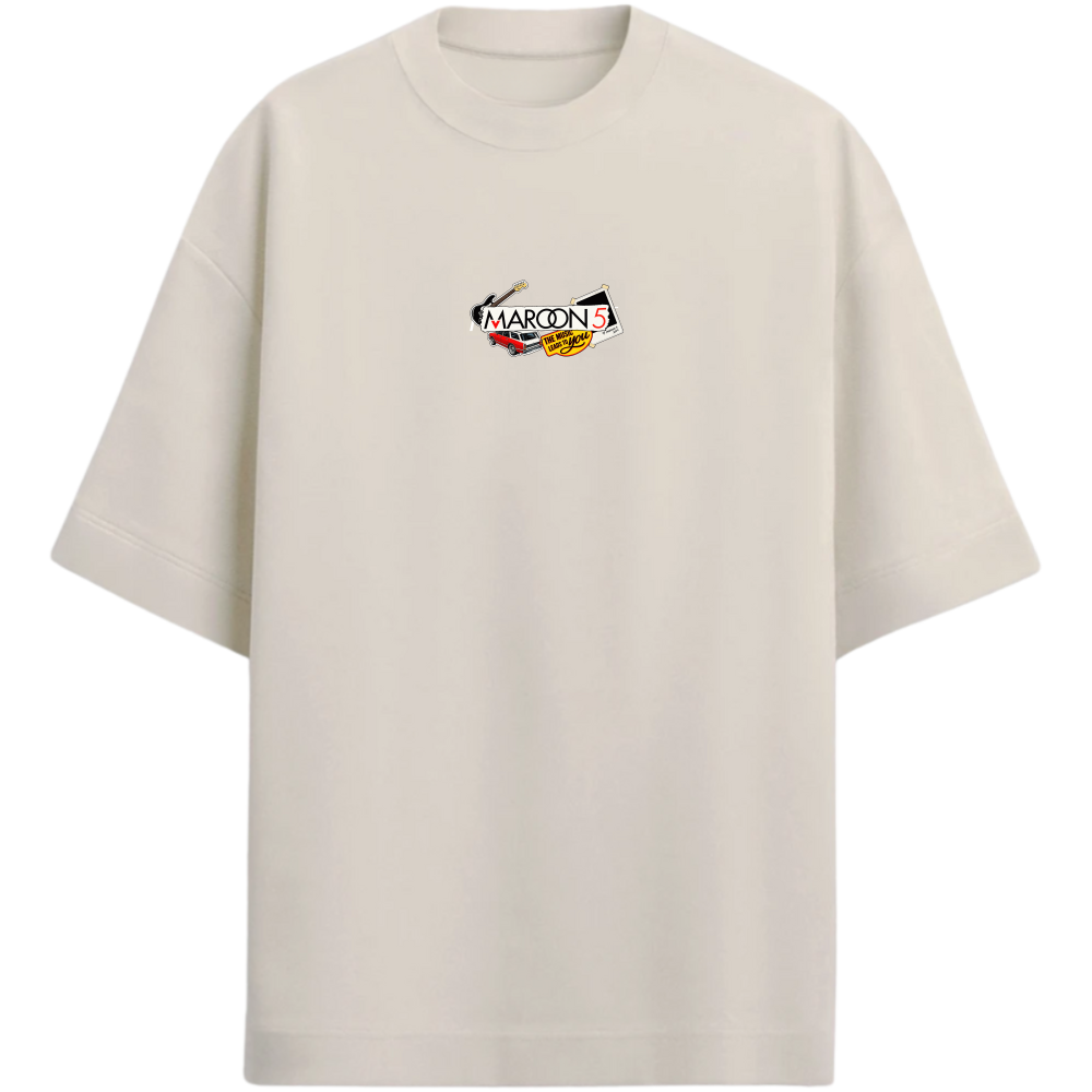 "Maroon 5 - Over - Elementos" Camiseta Oversized Premium