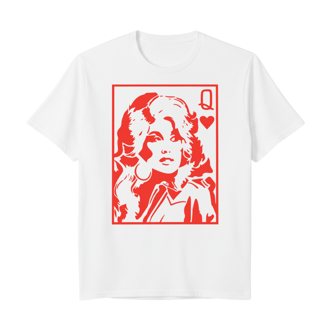 "Camiseta Regular Branca Queen" Camiseta Premium Unissex Bunker Studios