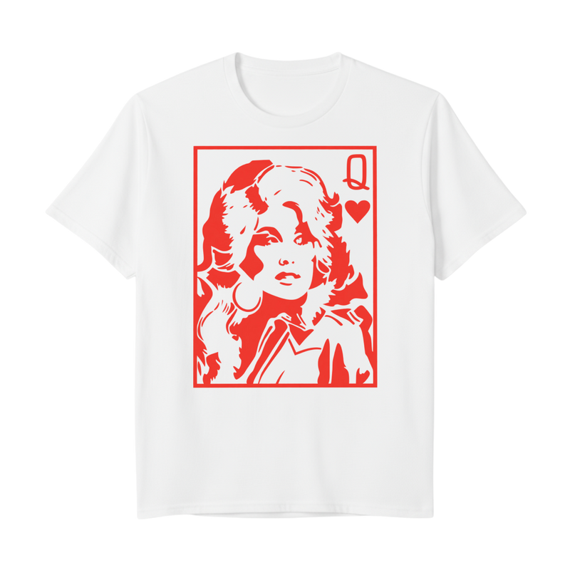 "Camiseta Regular Branca Queen" Camiseta Premium Unissex Bunker Studios