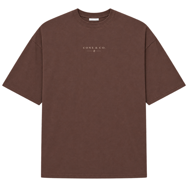 "Camiseta Oversized Cone & Co. — Suedine" Camiseta Oversized Suedine 220g