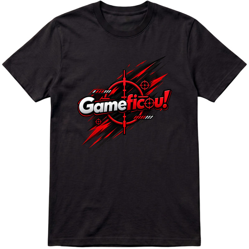 "Camisa basica da GameFicou" Camiseta Premium Unissex Bunker Studios