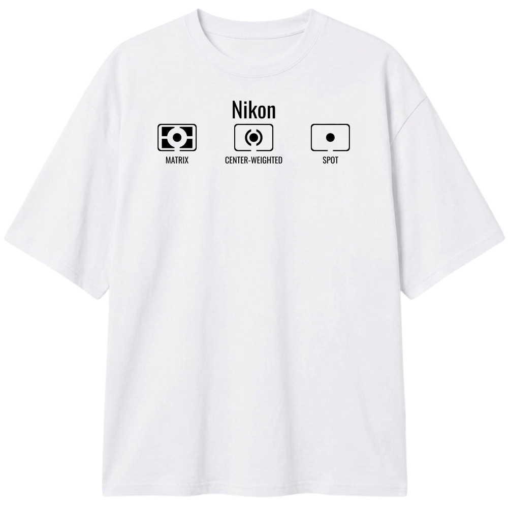 "Fotômetro Nikon" Camiseta Oversized Classic