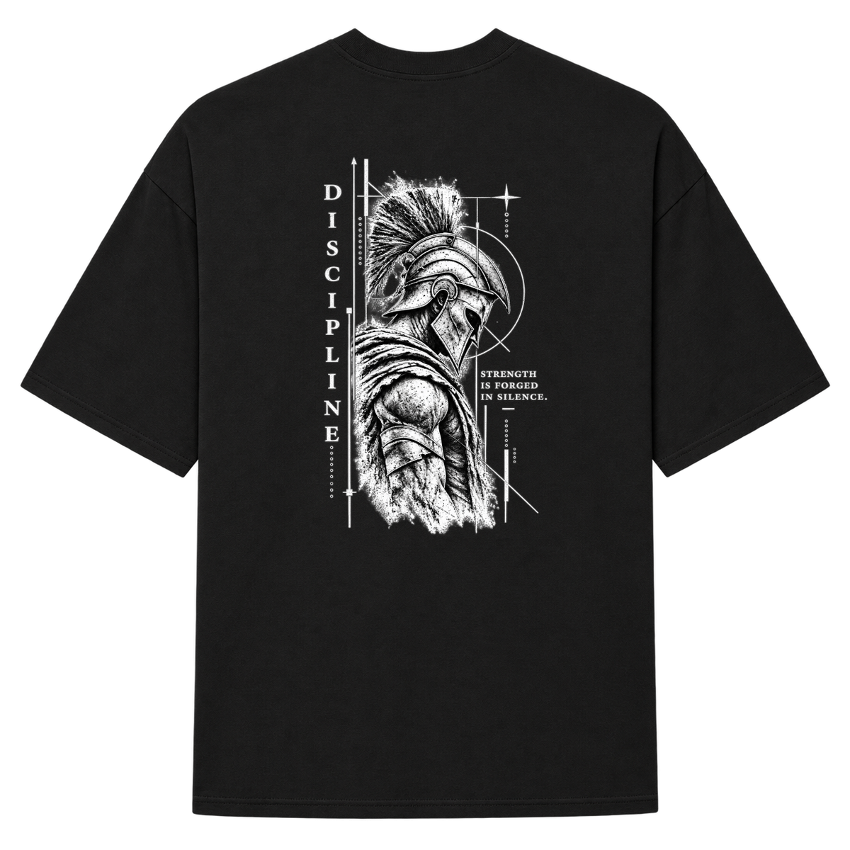"Oversized Suedine - Warrior Mindset" Camiseta Oversized Suedine 220g