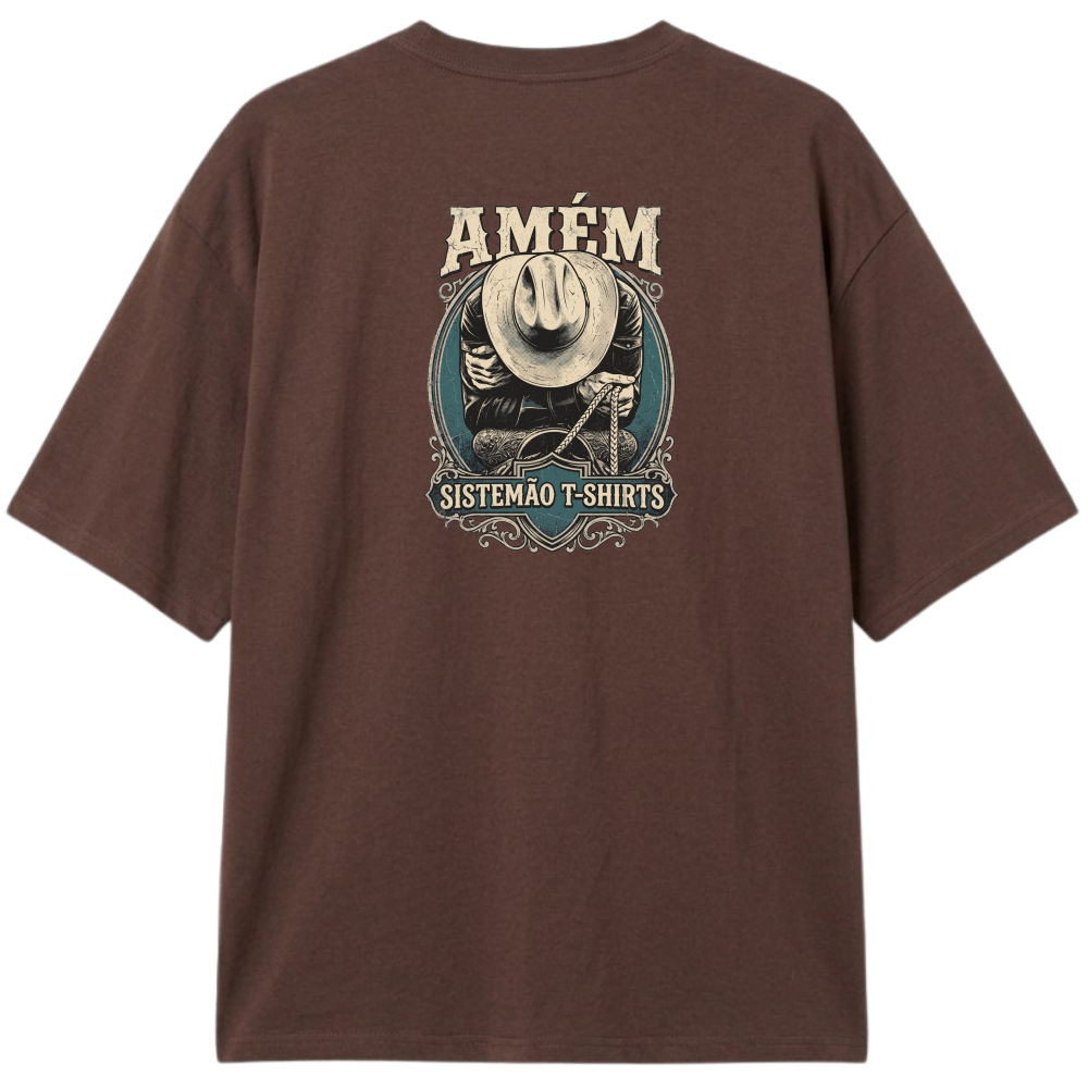 "Estampa/AMÉM" Camiseta Oversized Classic