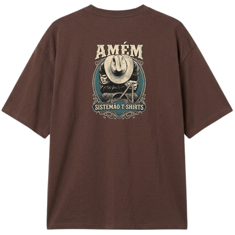 "Estampa/AMÉM" Camiseta Oversized Classic