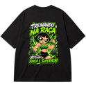 "Super Poderosa Verde" Oversized Premium 96% algodão 4% Elastano
