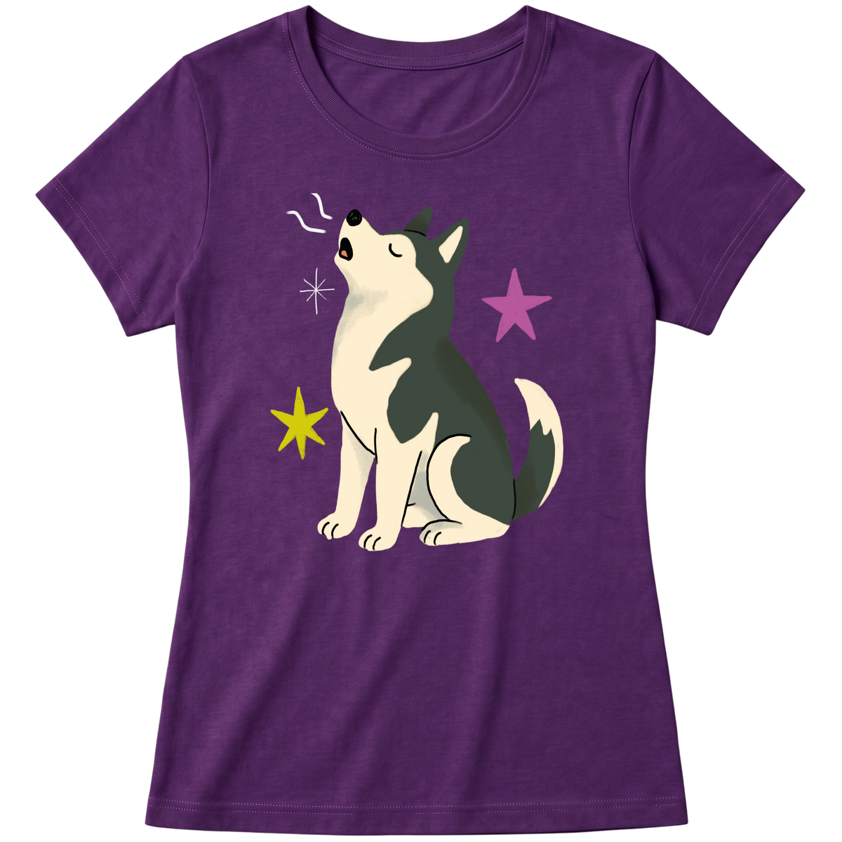 "Husky siberiano" Blusa Baby Look