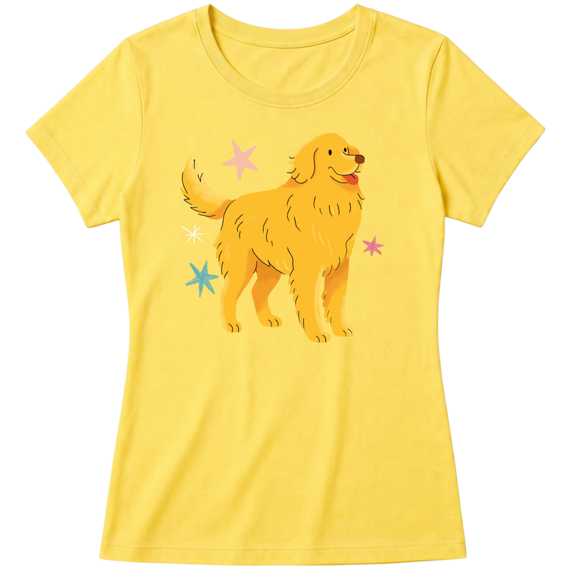 "Golden retrivier" Blusa Baby Look