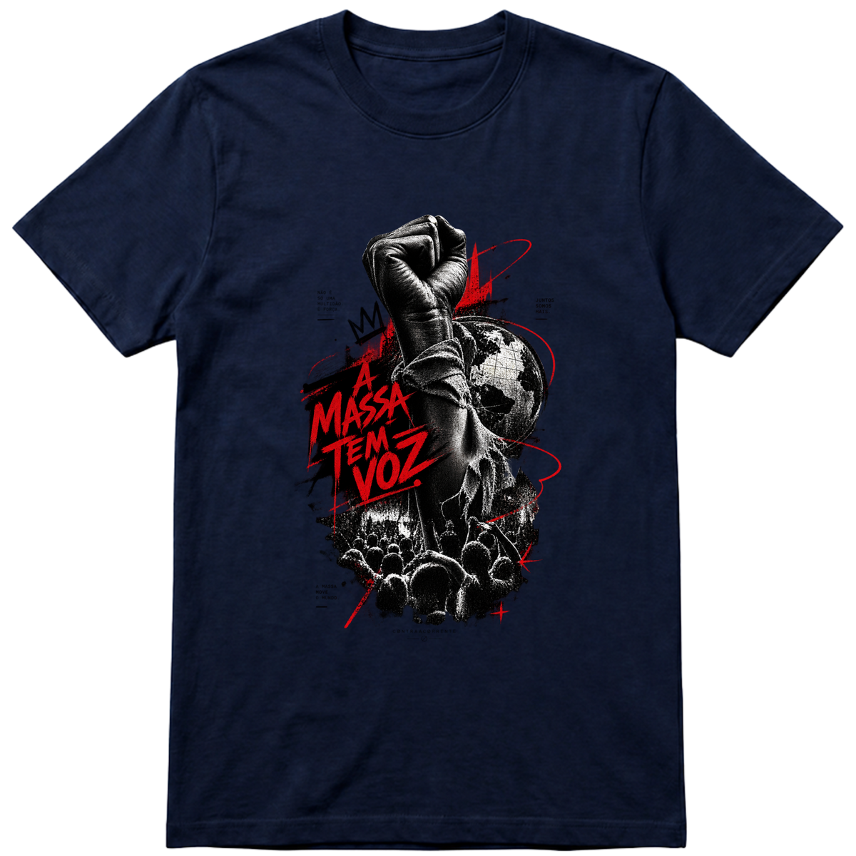"Regular Essential #034 - CØNTRAACØRRENTE" Camiseta Premium Unissex Bunker Studios