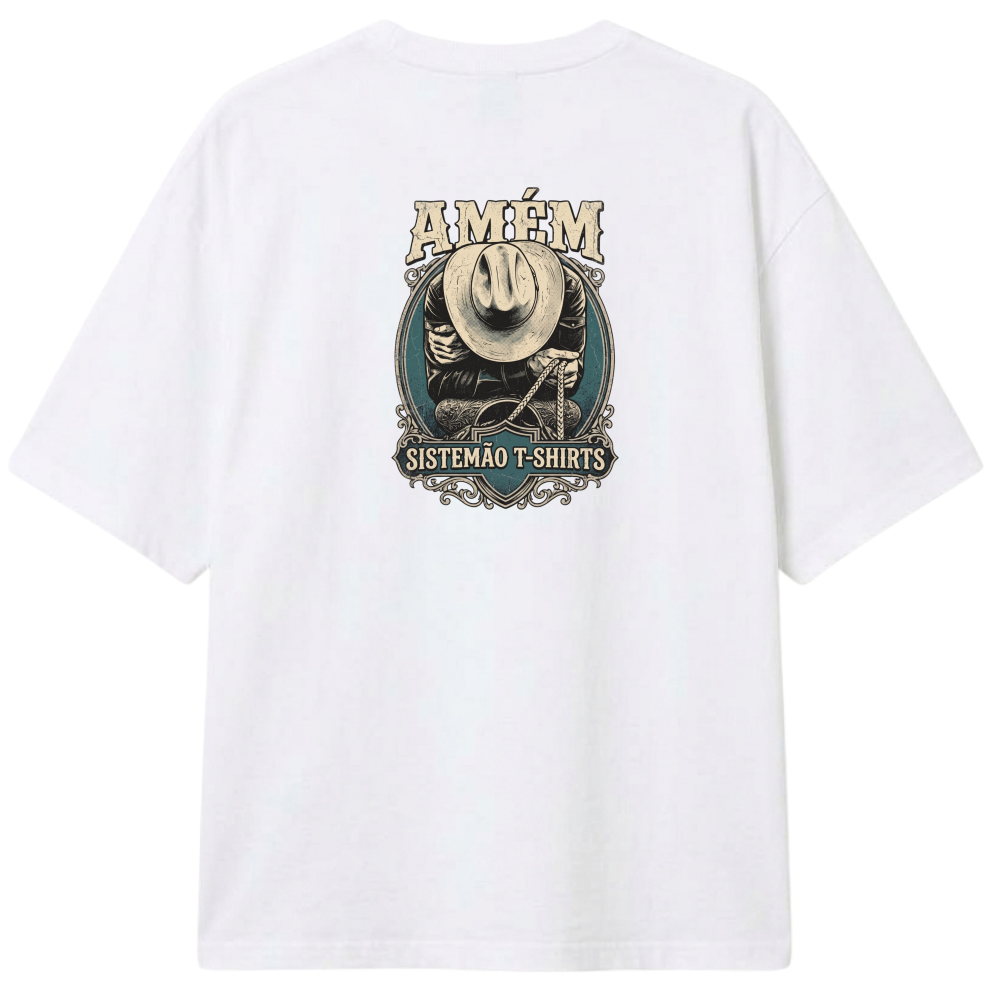 "Estampa/AMÉM" Camiseta Oversized Classic
