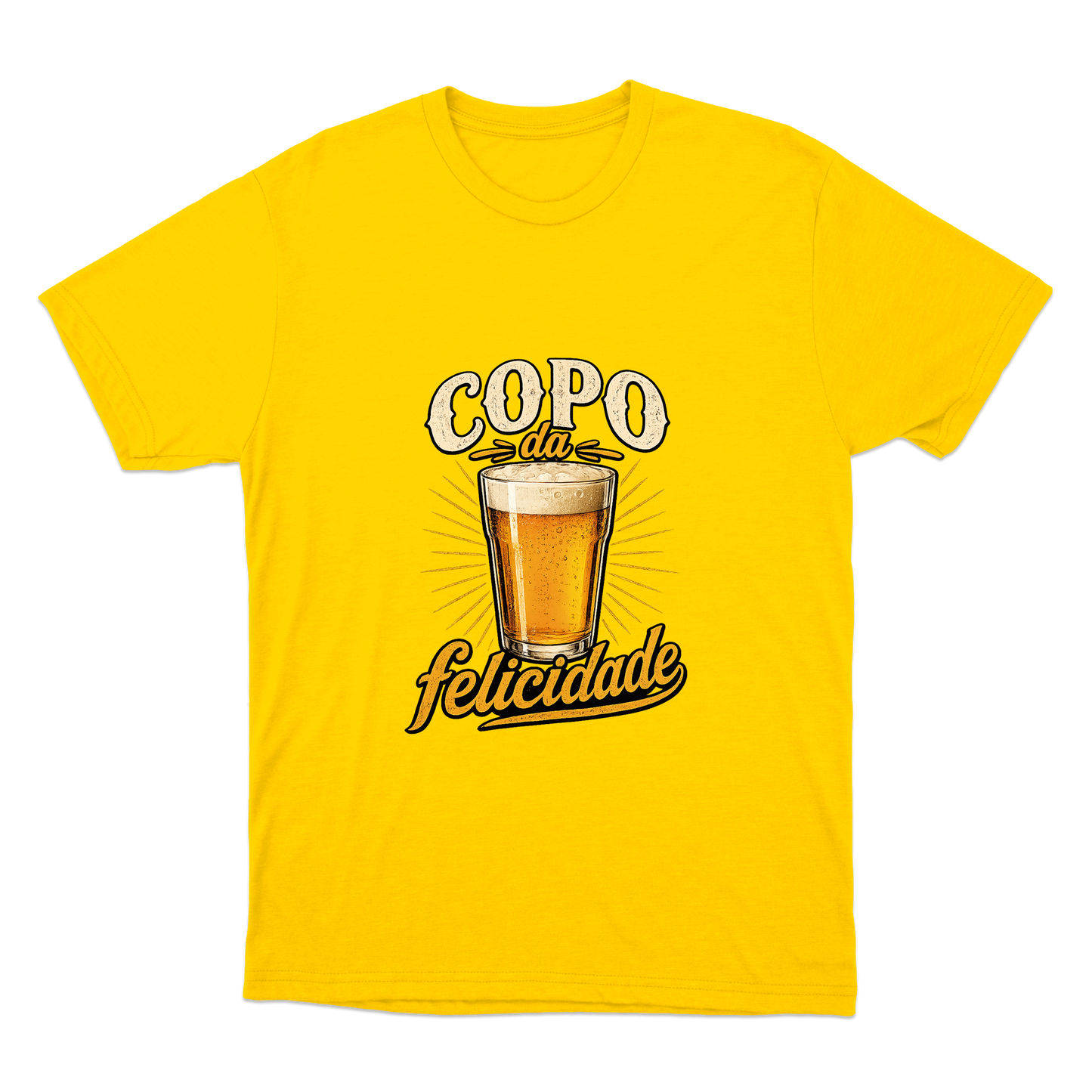 "Copo da Felicidade" Camiseta Básica Unissex