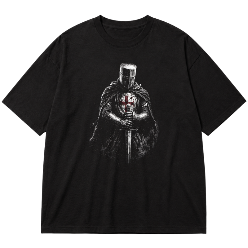 "Cavaleiro Templário" Oversized Premium 96% algodão 4% Elastano