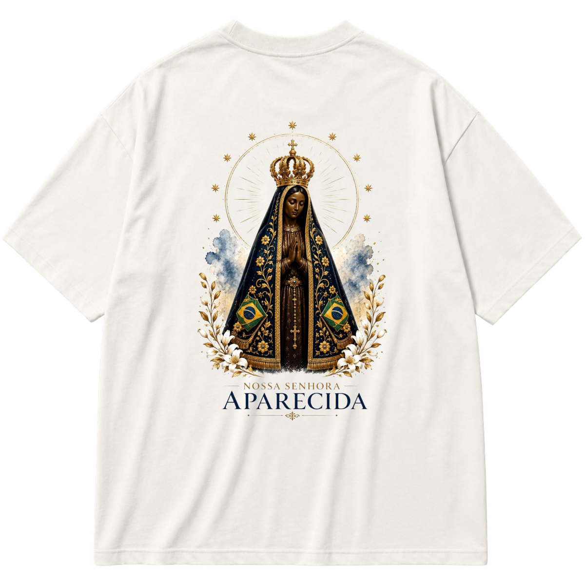 "Nossa Senhora Aparecida" Oversized Premium 96% algodão 4% Elastano