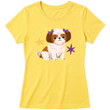 "Shih-tzu" Blusa Baby Look