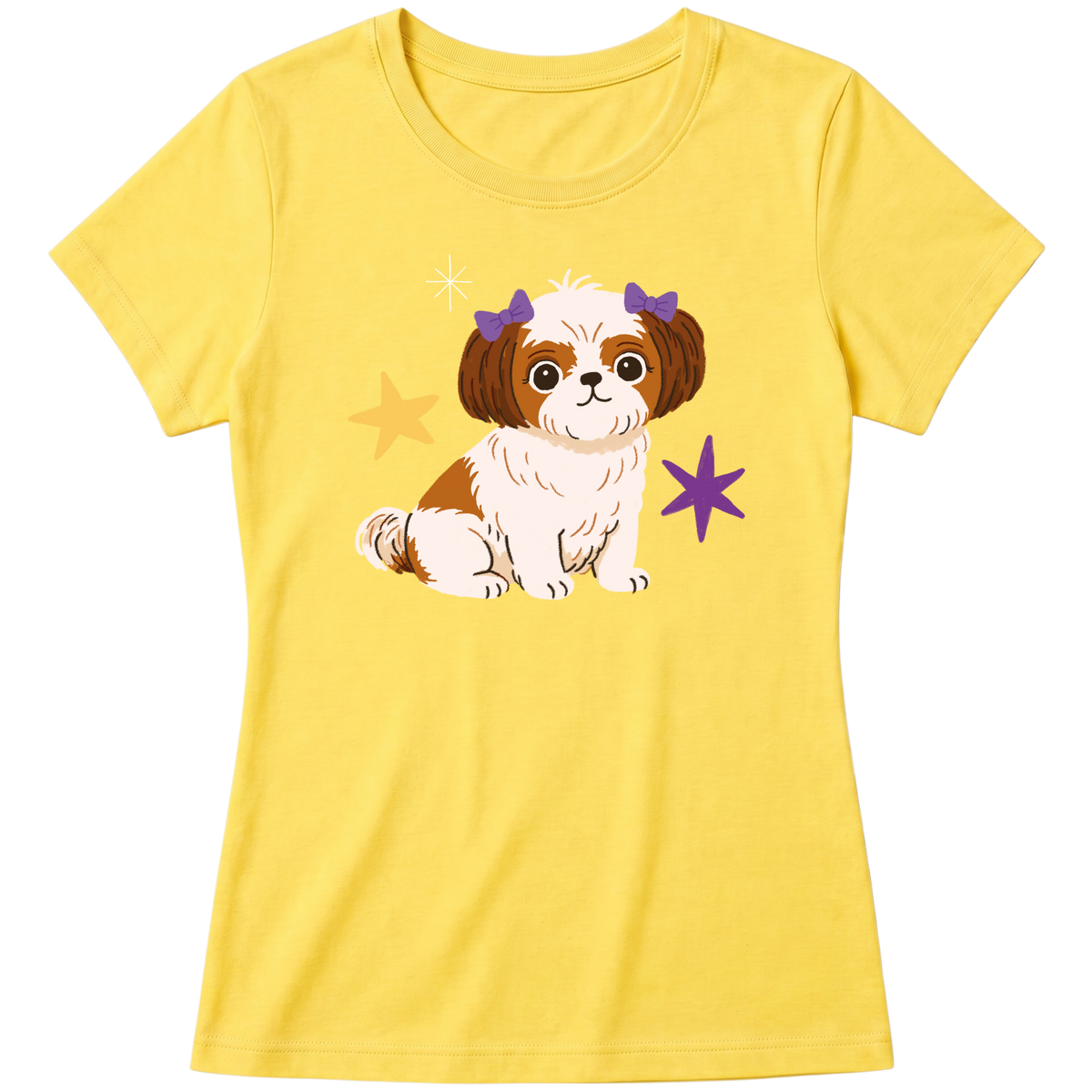 "Shih-tzu" Blusa Baby Look
