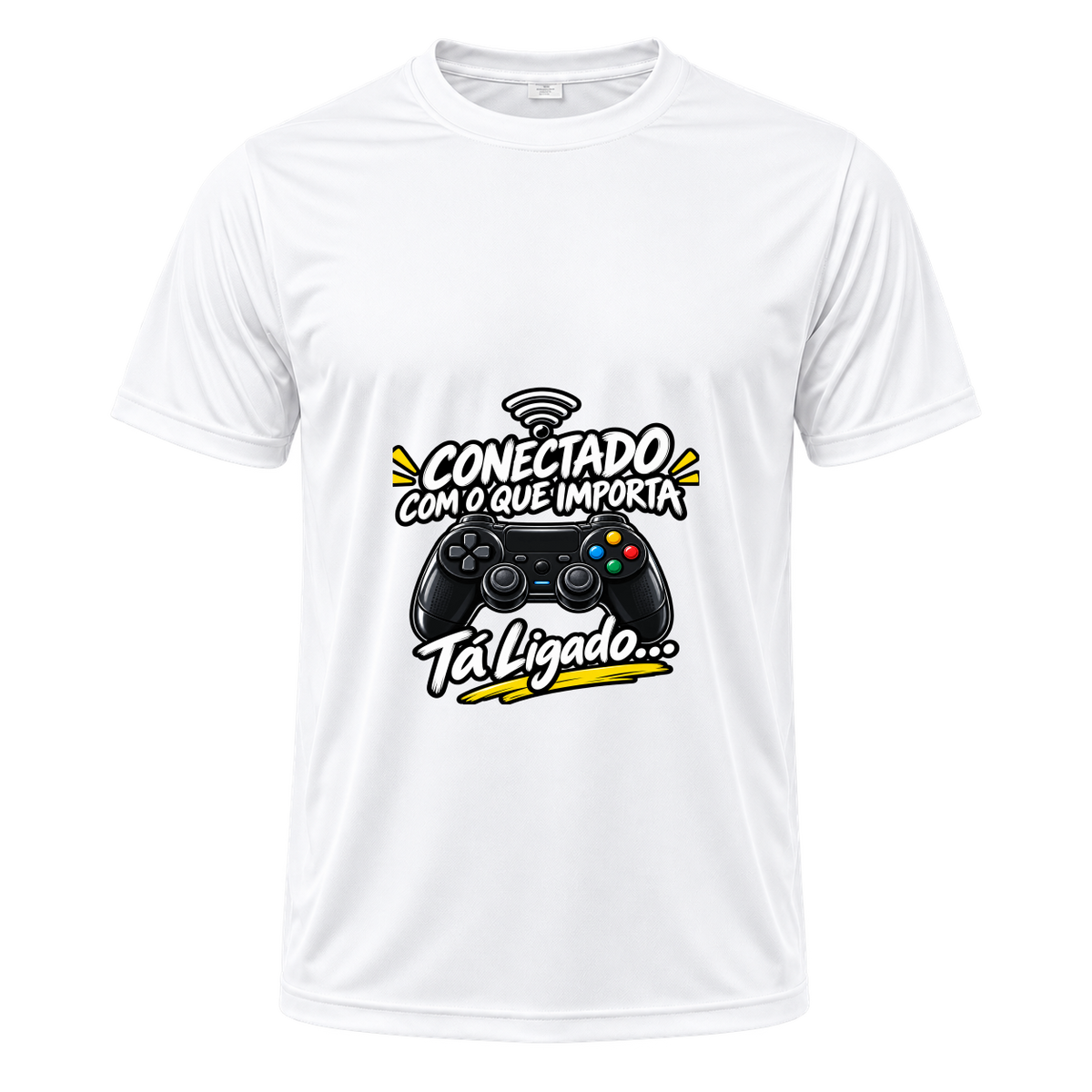 "Camiseta Masc. Conectado" Camiseta Dryfit Masculina Basic