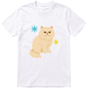 "Gato persa" Camiseta Básica Unissex