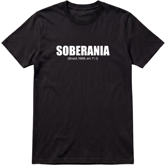 "SOBERANIA CF88 PRETA" Camiseta Premium Unissex Bunker Studios