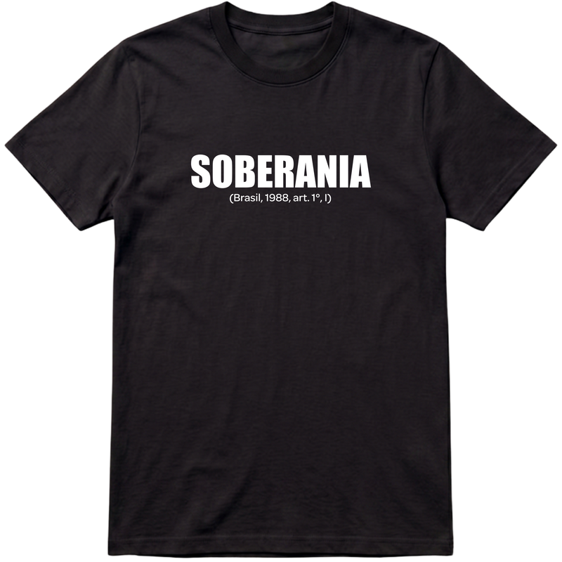 "SOBERANIA CF88 PRETA" Camiseta Premium Unissex Bunker Studios
