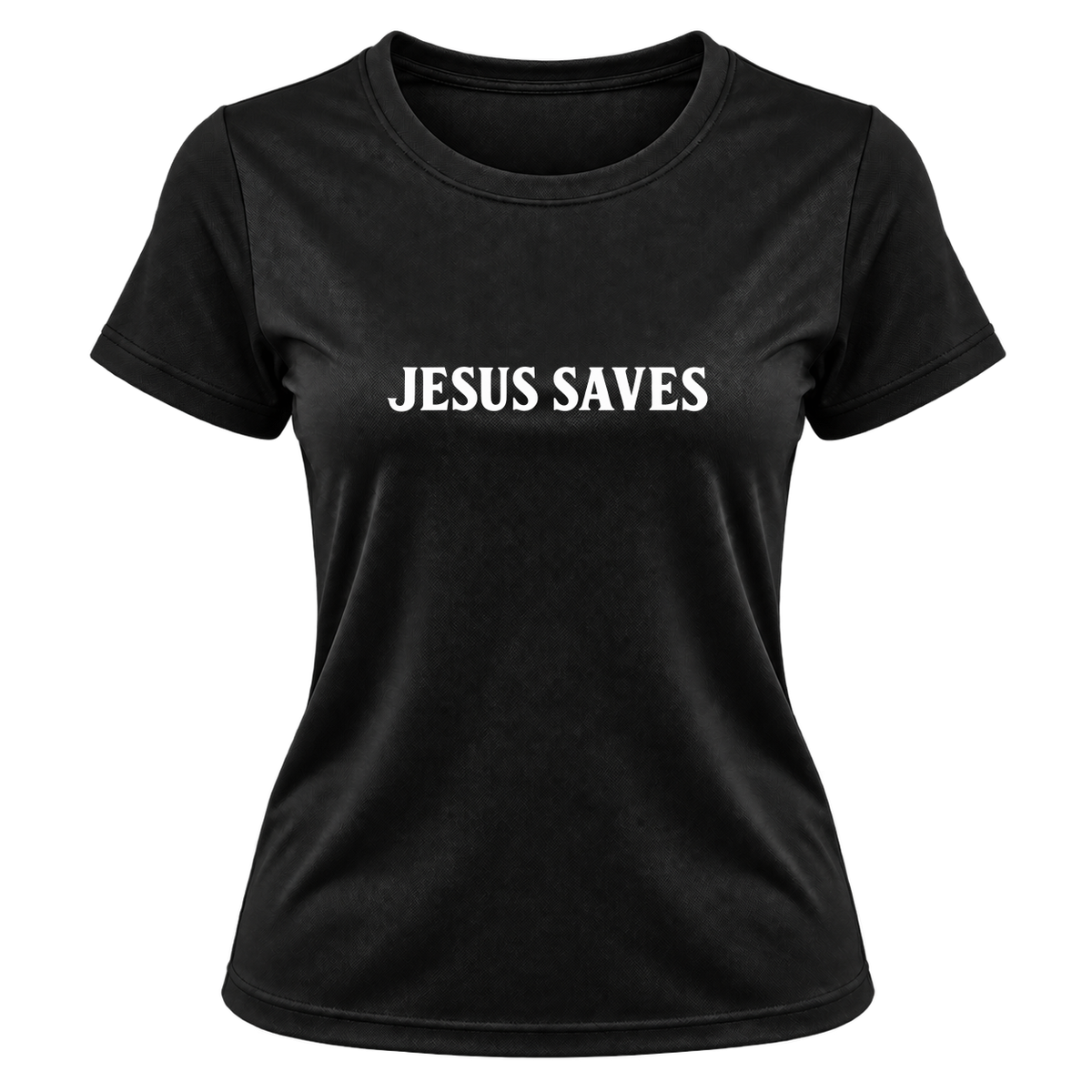 "Camiseta Dryfit Feminina Basic - Jesus Saves" Camiseta Dryfit Feminina Basic